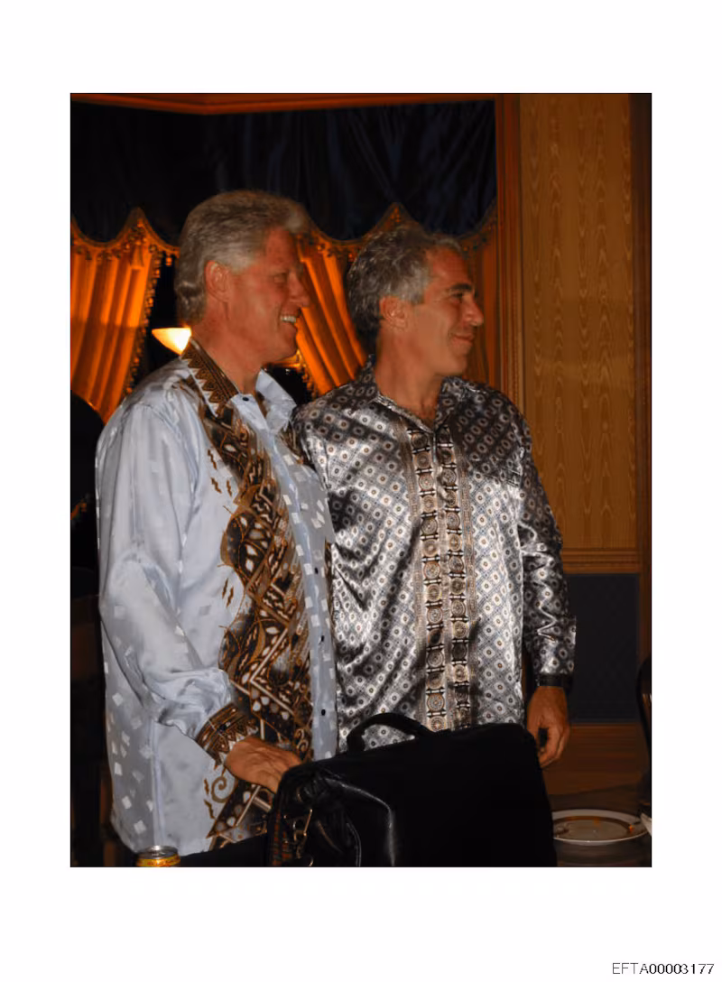 Bill Clinton and Jeffery Epstein