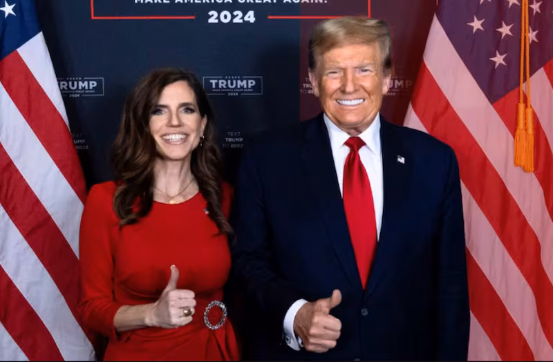 Rep. Nancy Mace's X banner showing her with President Trump as she mounts a bid for South Carolina governor.
