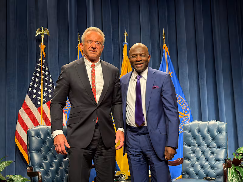 Robert F. Kennedy Jr with Armstrong Williams.