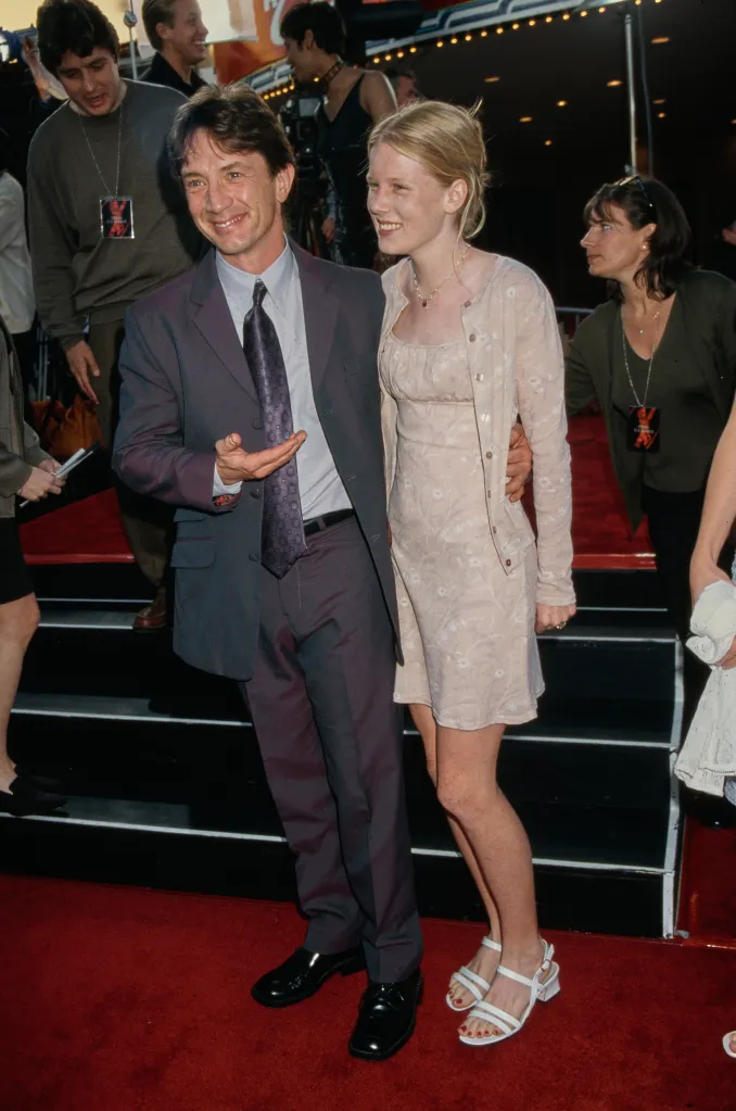 Martin Short with his daughter Katherine Elizabeth Short at the X-Files premiere.