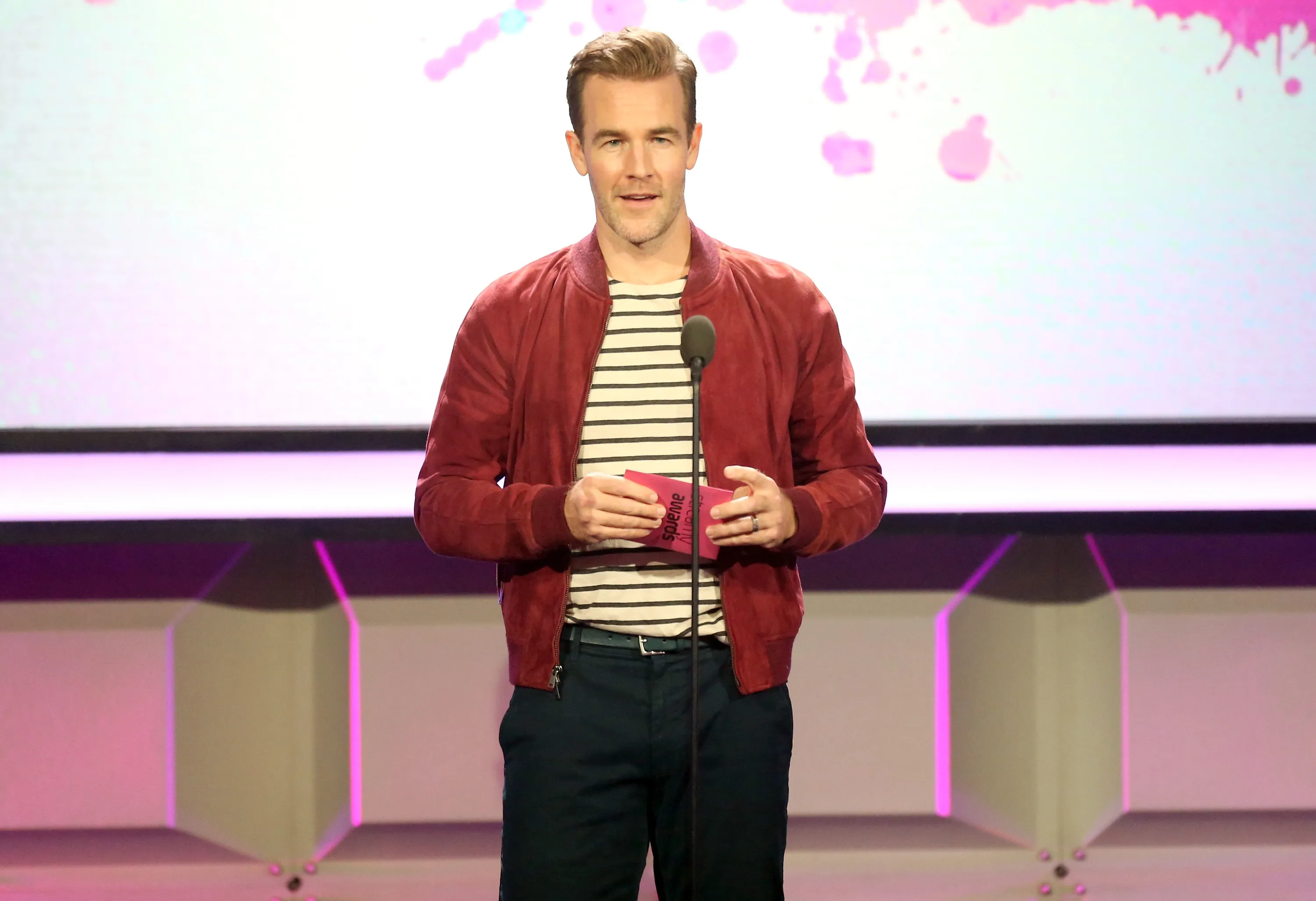 James Van Der Beek speaks at the 6th Streamy Awards.