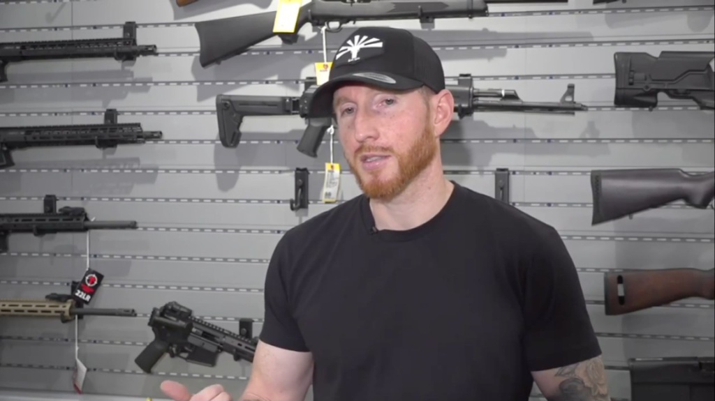 Phillip Martin, co-owner of Armor Bearer Arms in Tucson, speaks to Fox News after he was questioned about his customers by FBI agents.