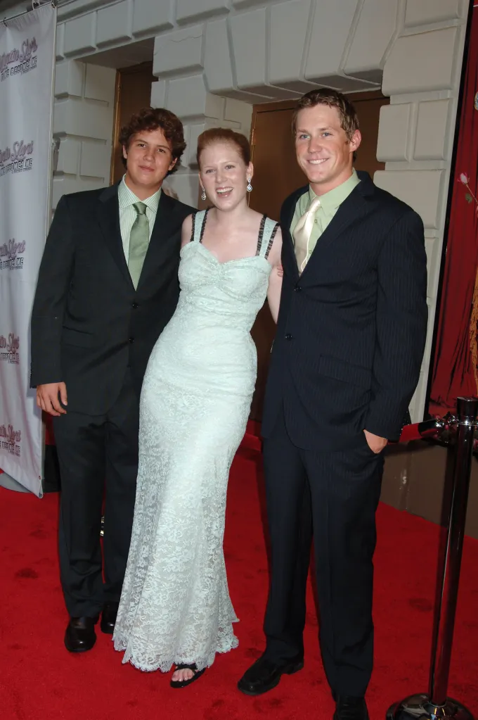 Henry, Katherine, and Oliver Short on the red carpet at the