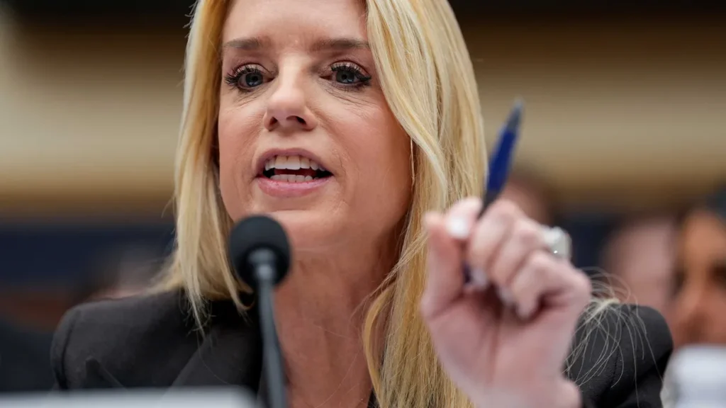 Pam Bondi hearing erupts into shouting: ‘She’s embarrassing you!’