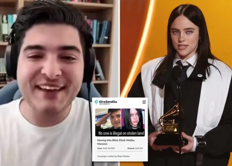 Australian activist launches campaign to move into Billie Eilish’s LA mansion after ‘stolen land’ Grammys rant
