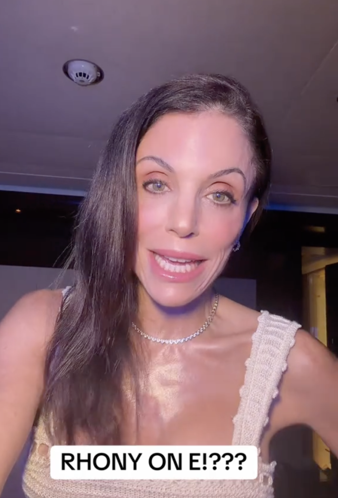 Bethanny Frankel smiling at the camera, with the text