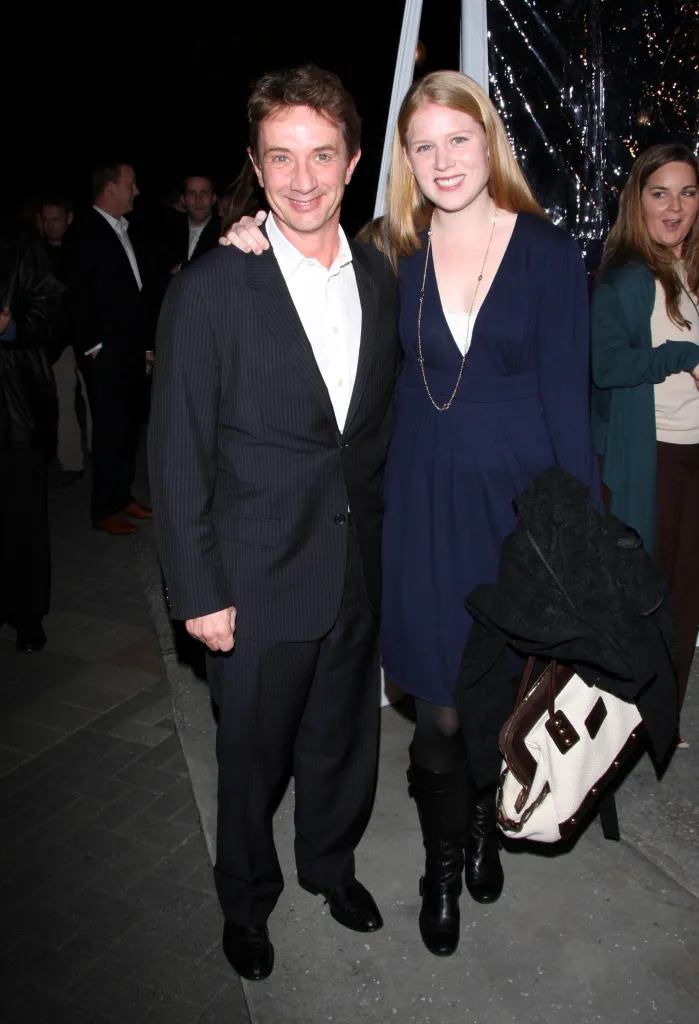 Martin Short and his daughter Katherine at a film premiere.