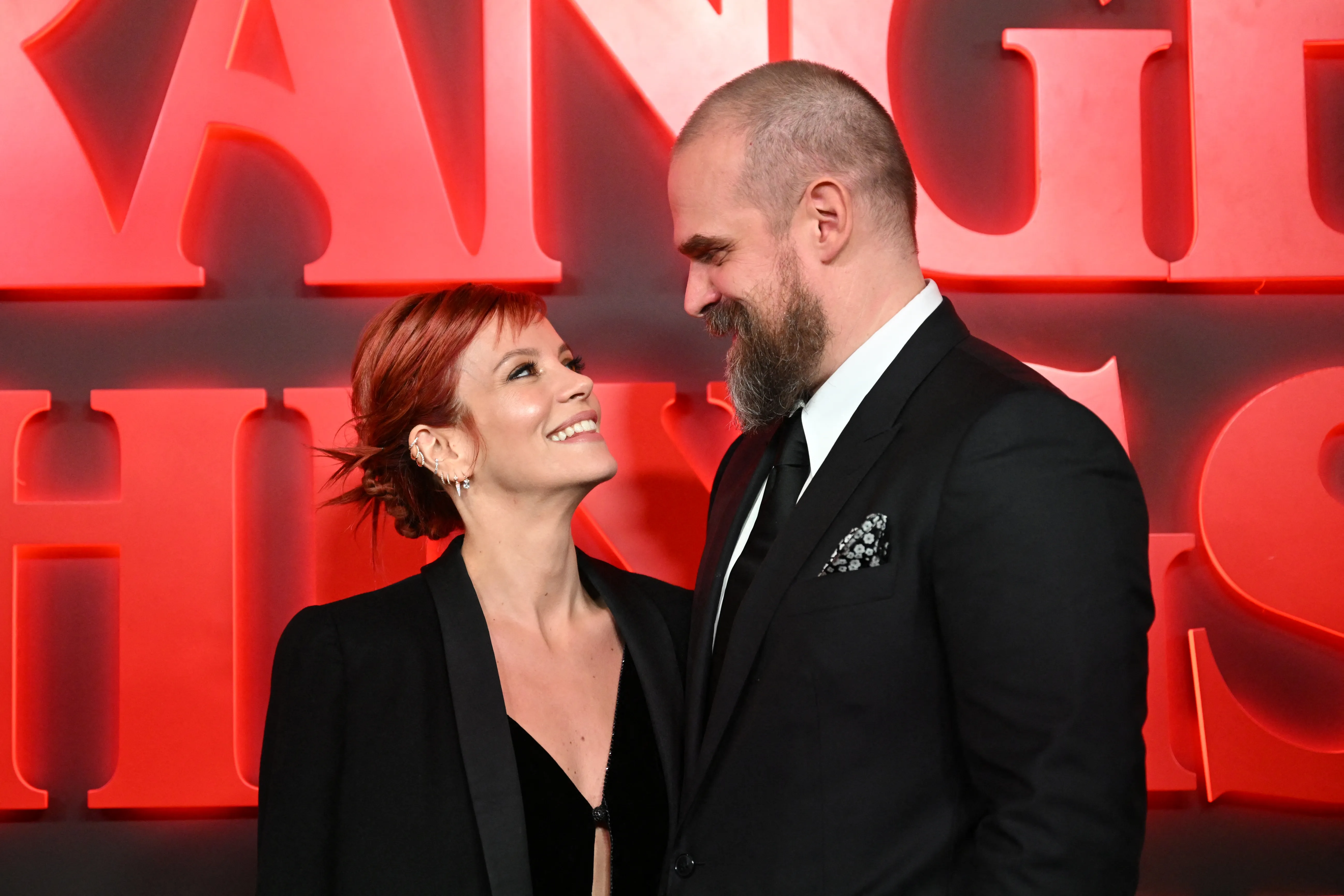 Lily Allen and David Harbour.