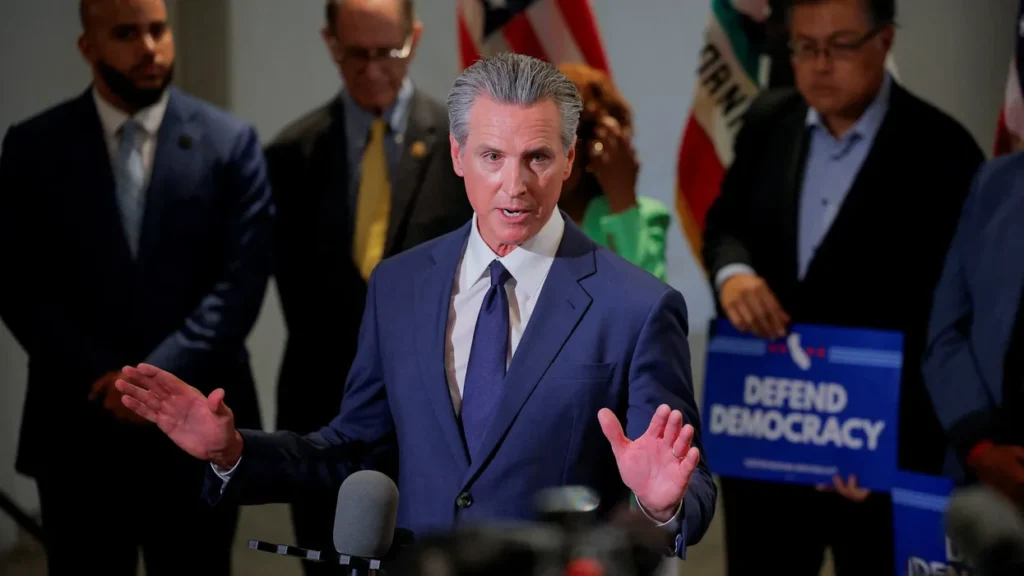 Trump mimicked as Gavin Newsom counters Super Bowl fury