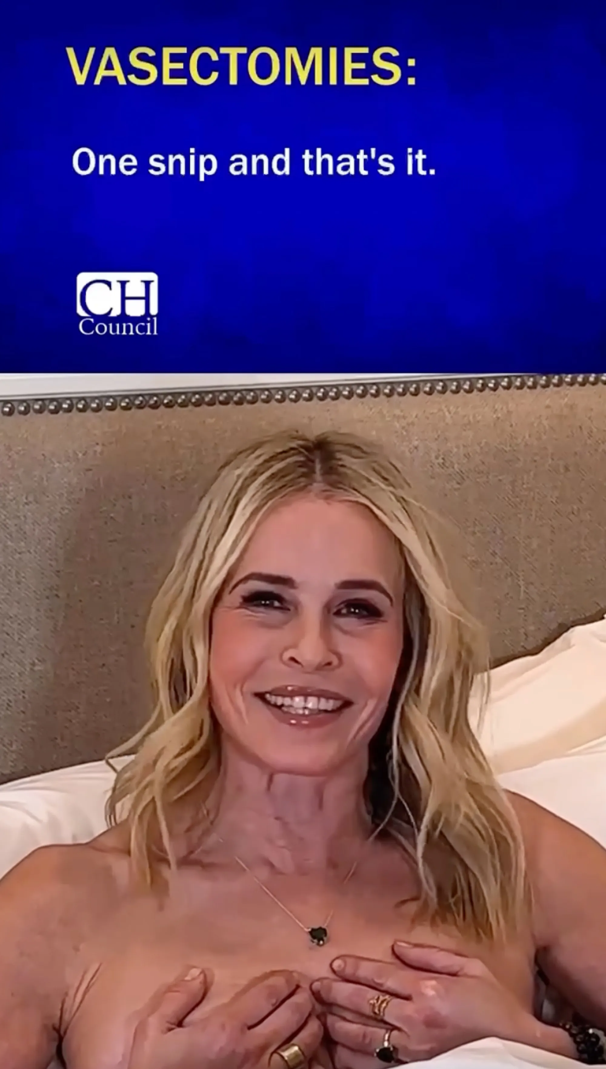 Handler also touched on the painful procedure of placing an IUD and the side effects of birth control.