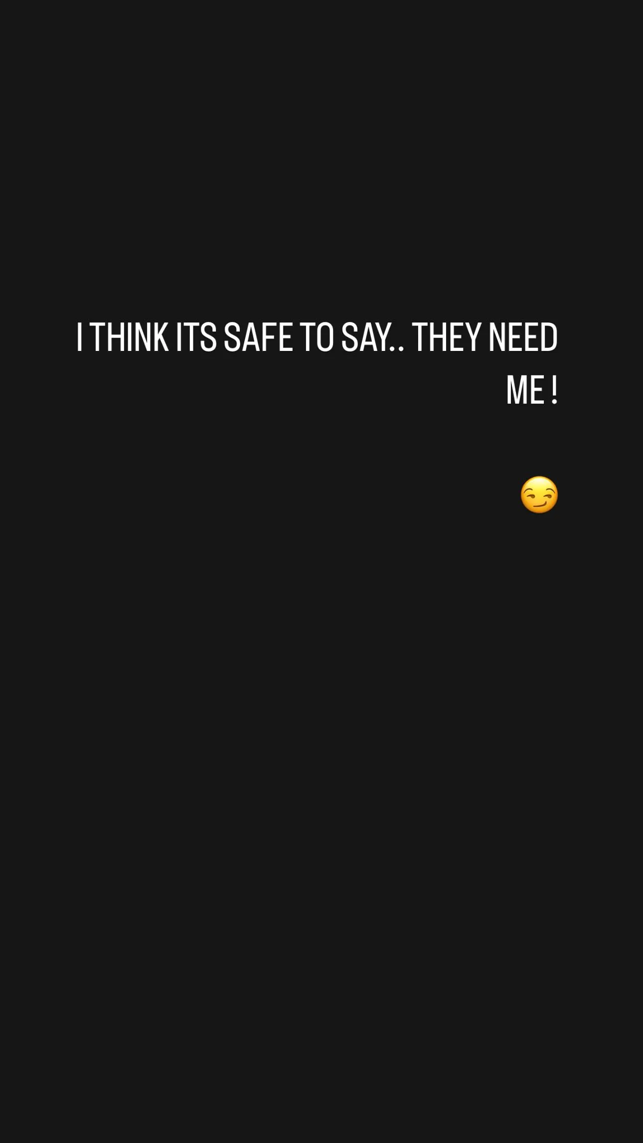 Chris Brown Instagram message.