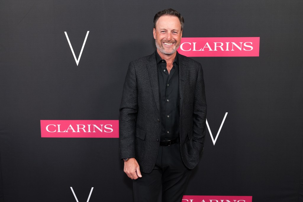 Chris Harrison attends Clarins & V Magazine Golden Hour Celebration.