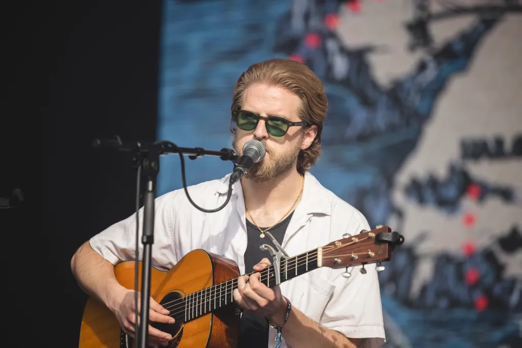 Christian Lee Hutson performing at the Primavera Sound Festival.