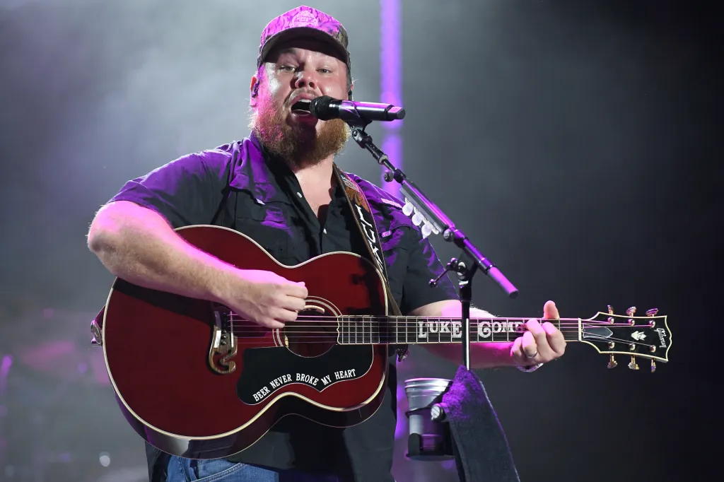Luke Combs performing at Austin City Limits Music Festival.