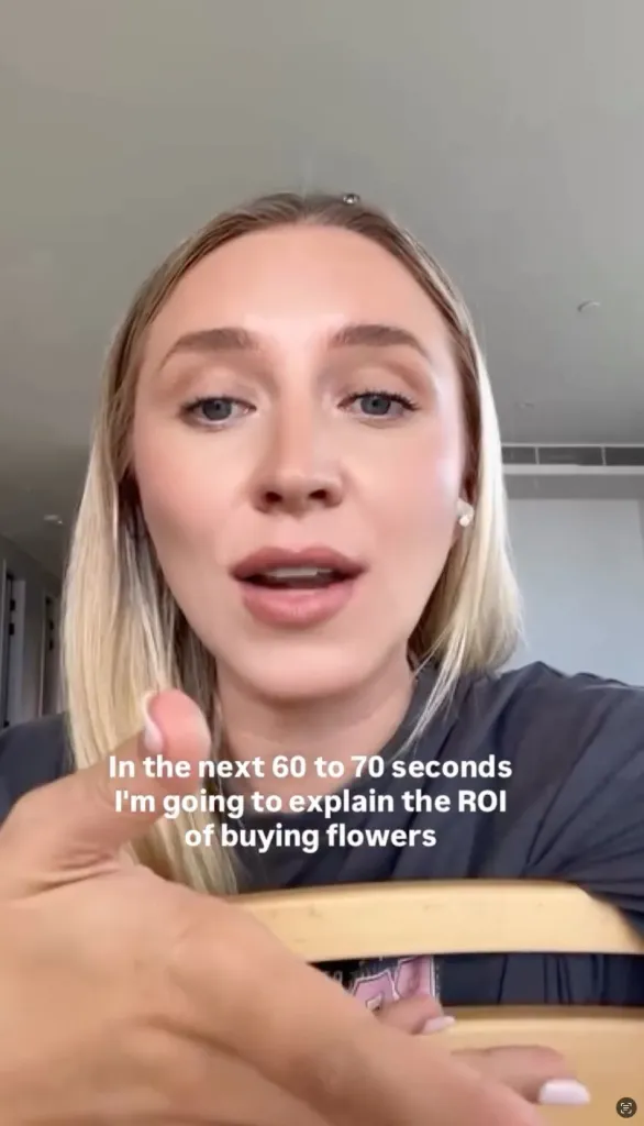 A dating coach has explained why men should buy women flowers.