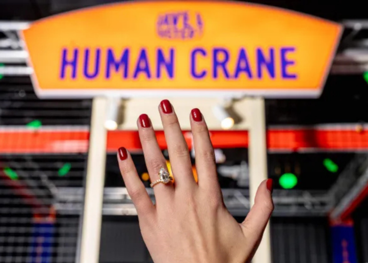 Dave & Buster’s Is Hiding Diamond Rings in Human Crane Machines for Valentine’s Day