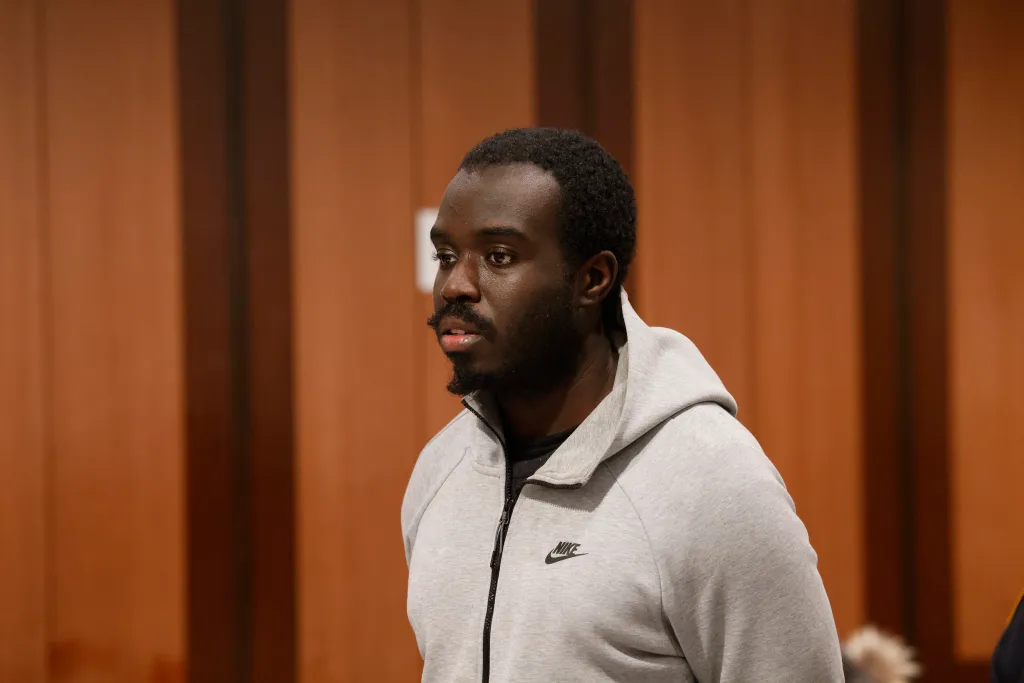 Dominic Kanin, 30, appearing in Queens County Criminal Court.