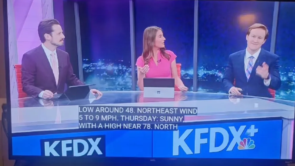 Carney Porter attempted to pivot to a new segment and insisted rain wasn't in the forecast – just moments after Bohling warned that it as the situation grew heated.