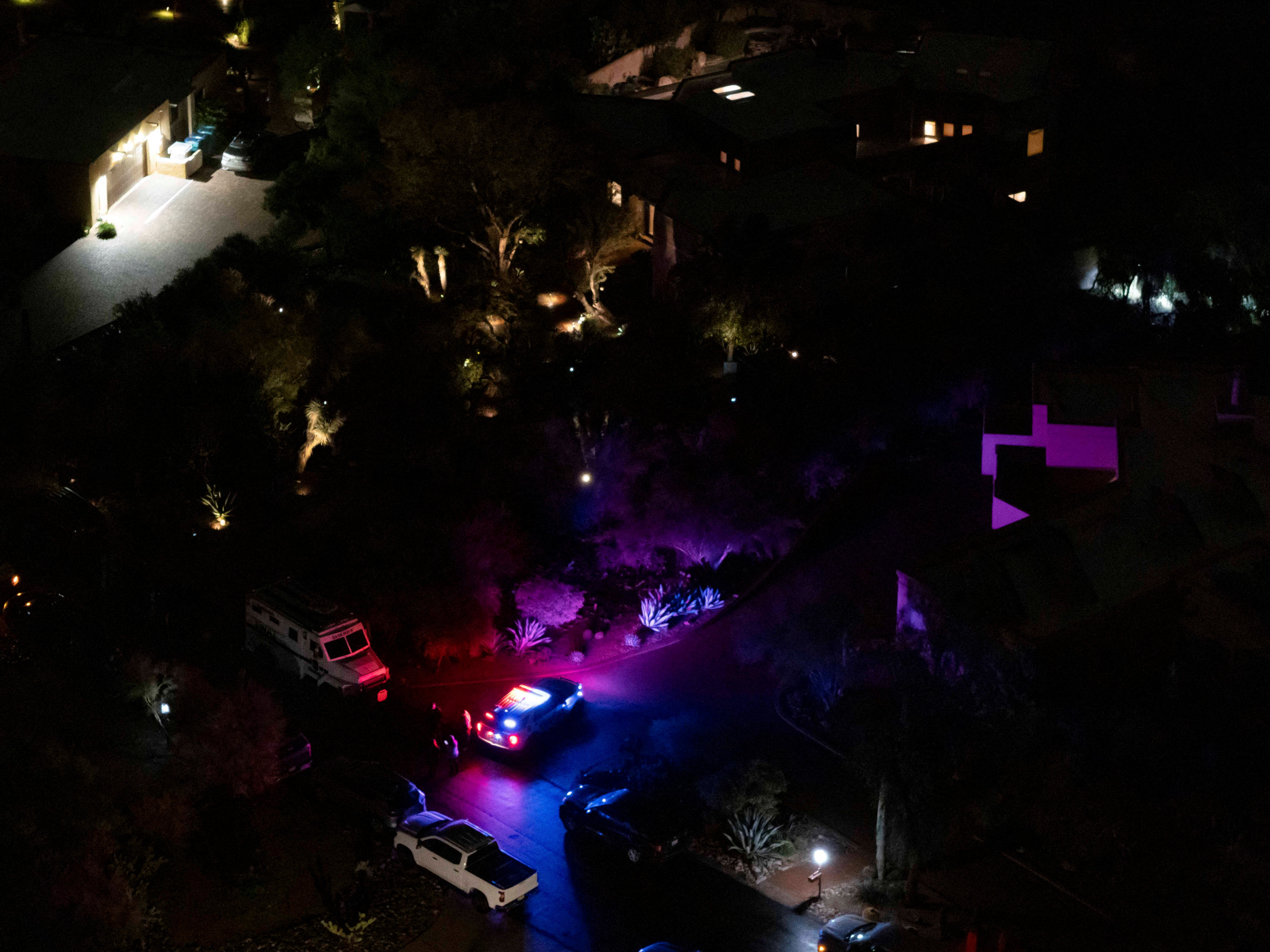 A drone view on a suspected raid for Nancy Guthrie.