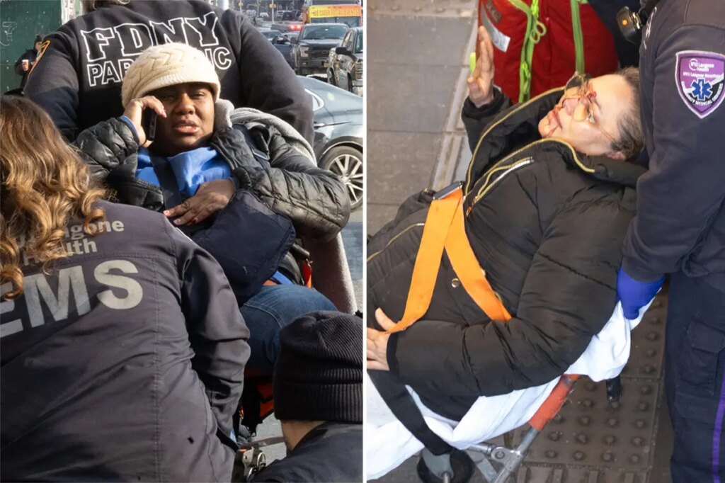 Women pushed onto NYC subway tracks, punched in face