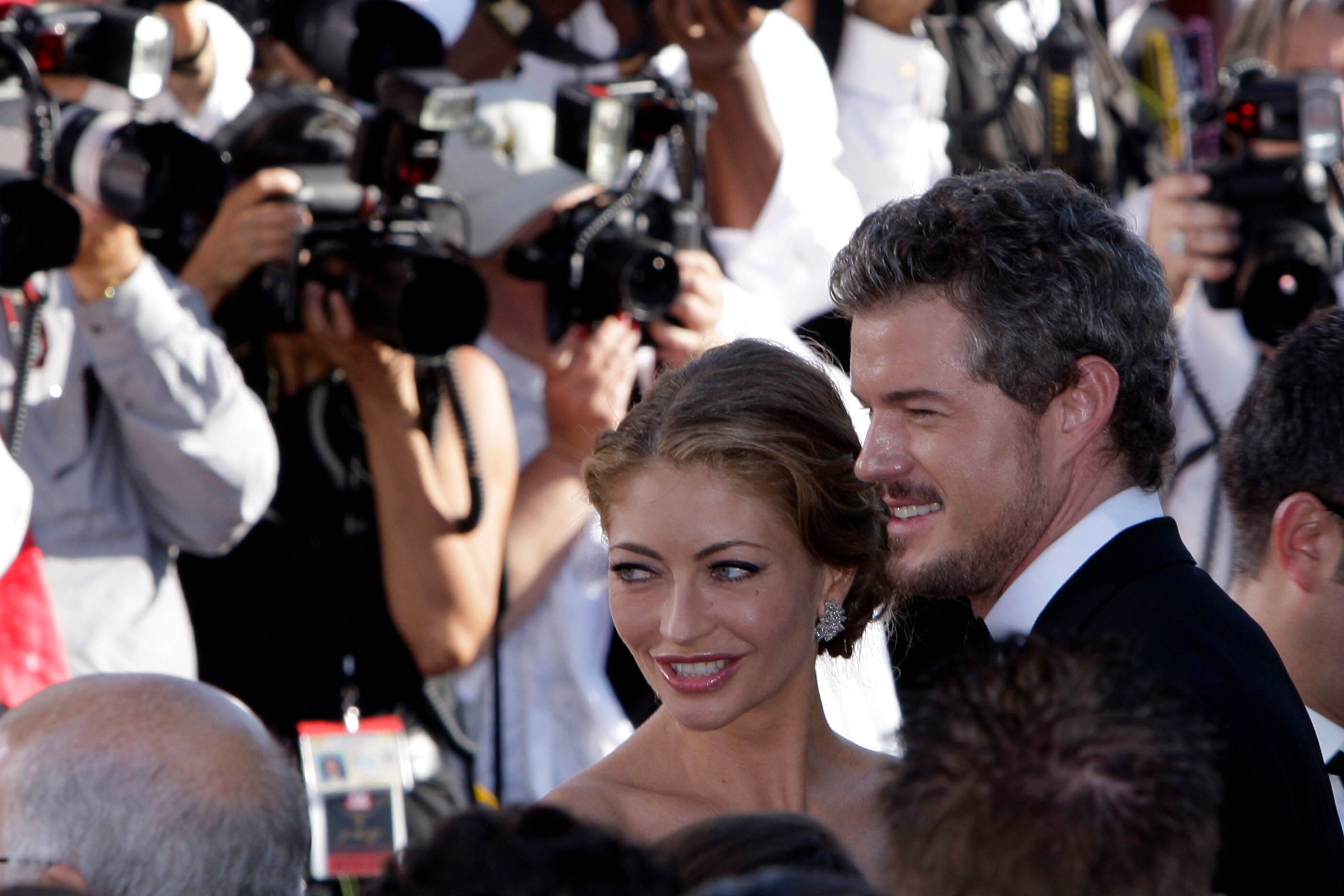 Rebecca Gayheart and Eric Dane at the 59th Primetime Emmy Awards in Los Angeles.