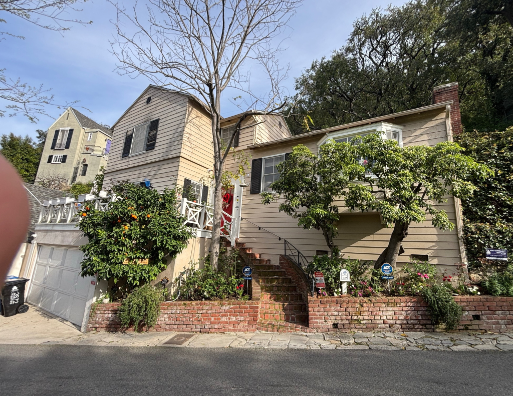 The exterior of the Los Angeles home of Katherine Short.