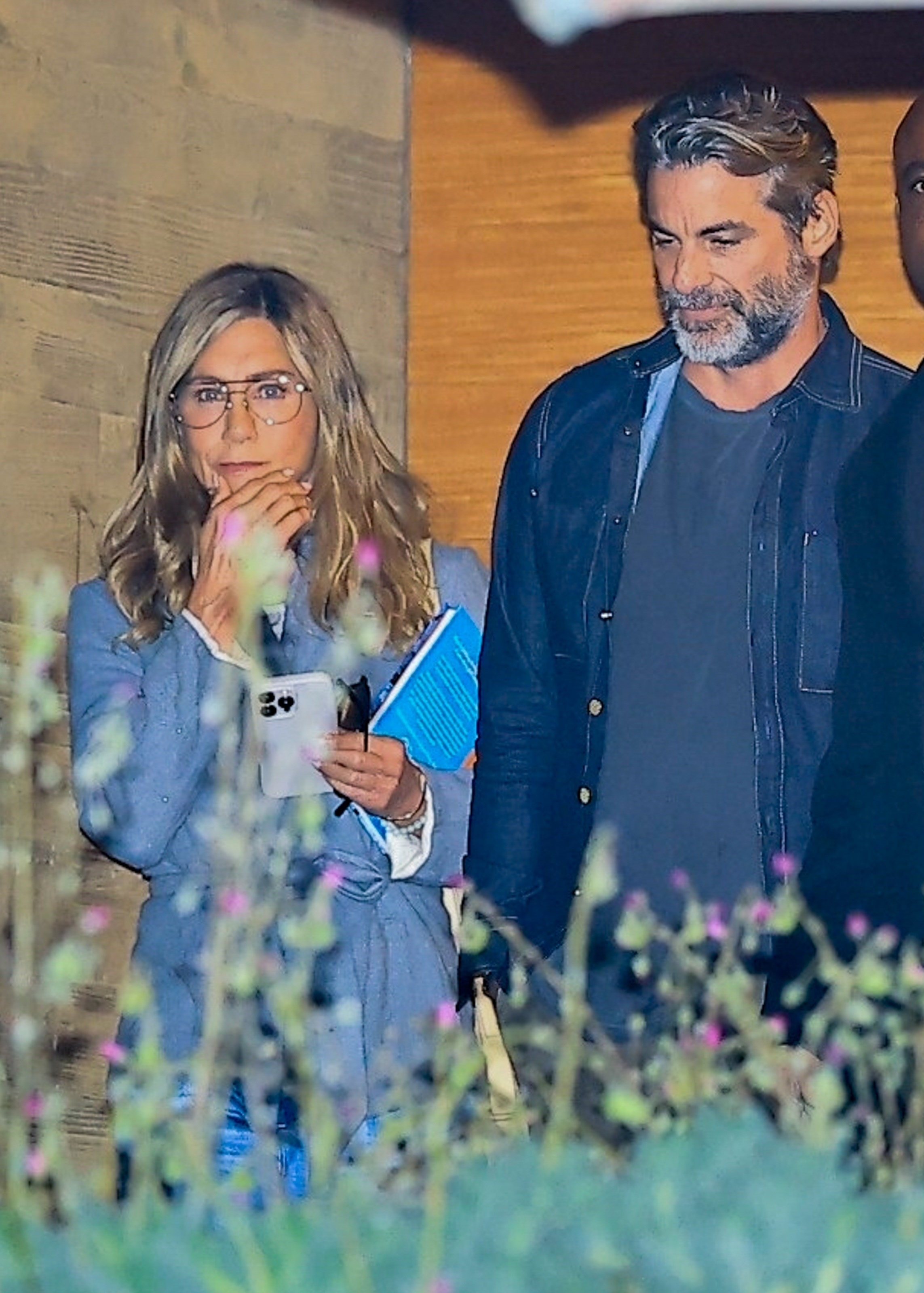 Jennifer Aniston and Jim Curtis leaving Nobu Malibu.