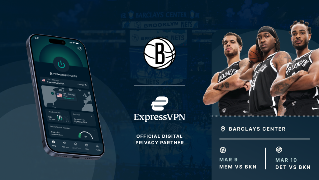 Score free Brooklyn Nets tickets when you join ExpressVPN