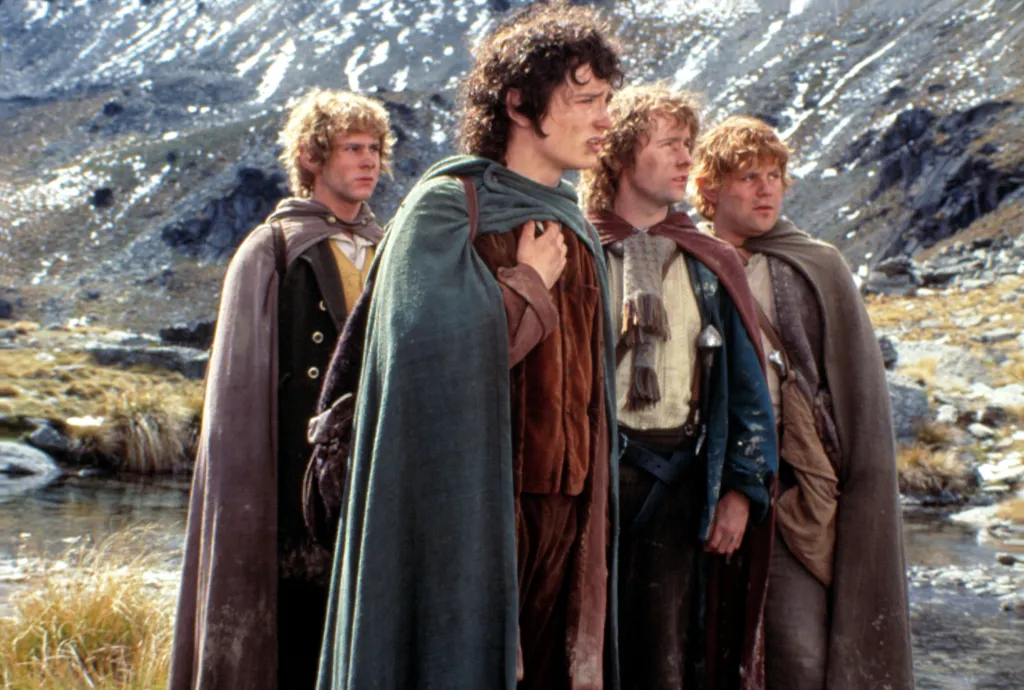 The Hobbits from Lord of the Rings: The Fellowship of the Ring.