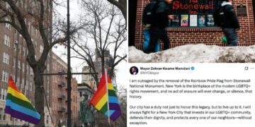 Trump admin quietly yanks rainbow flag from NYC’s Stonewall monument, sparking fury: ‘American symbol’