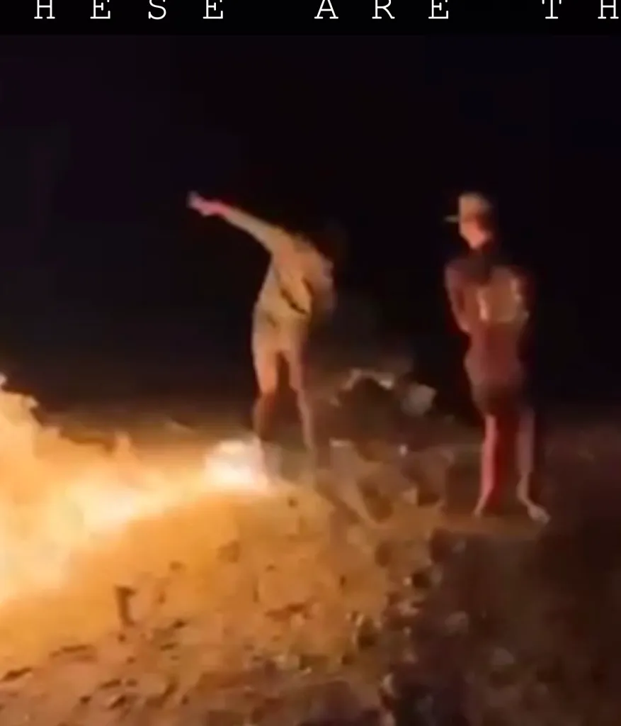 The four friends were sitting around a bonfire and drinking alcohol on the island when Ming began 