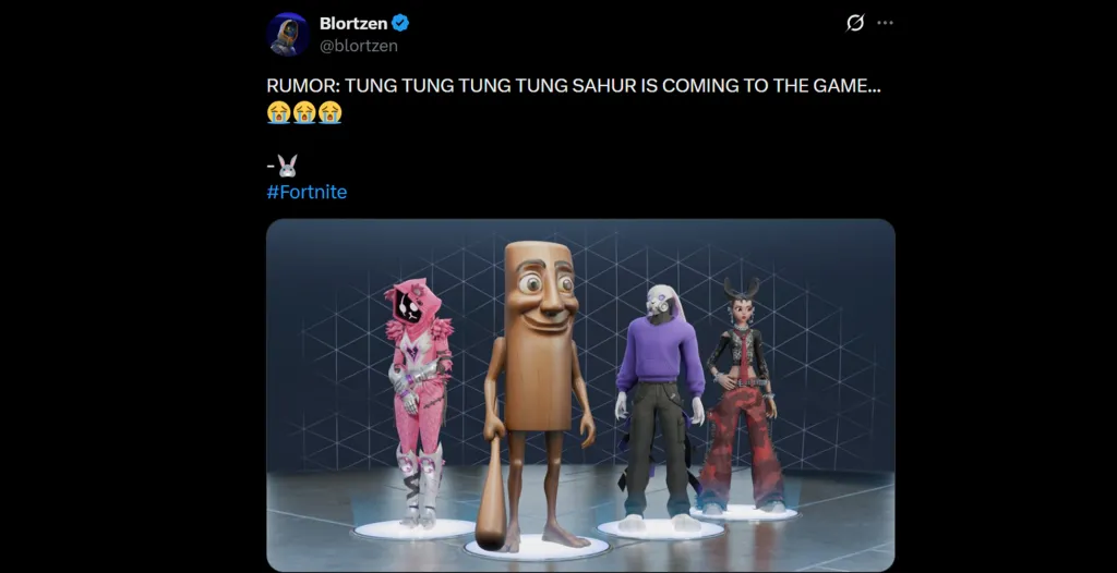 Fortnite Tung Tung Sahur Leak