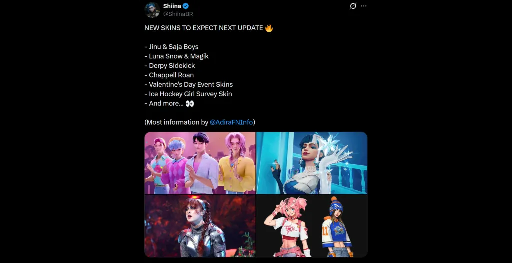 Fortnite v39.40 Update Skins Leaked