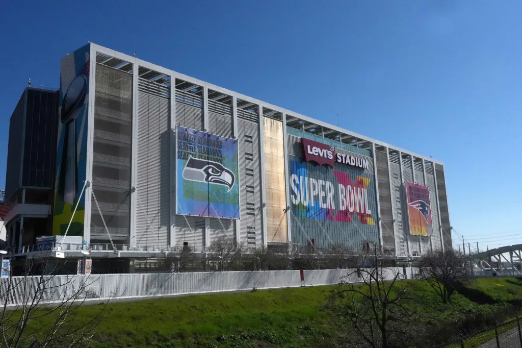 Levi's Stadium in Santa Clara, California hosted Super Bowl LX between the Seattle Seahawks and New England Patriots on Feb. 8, 2026.