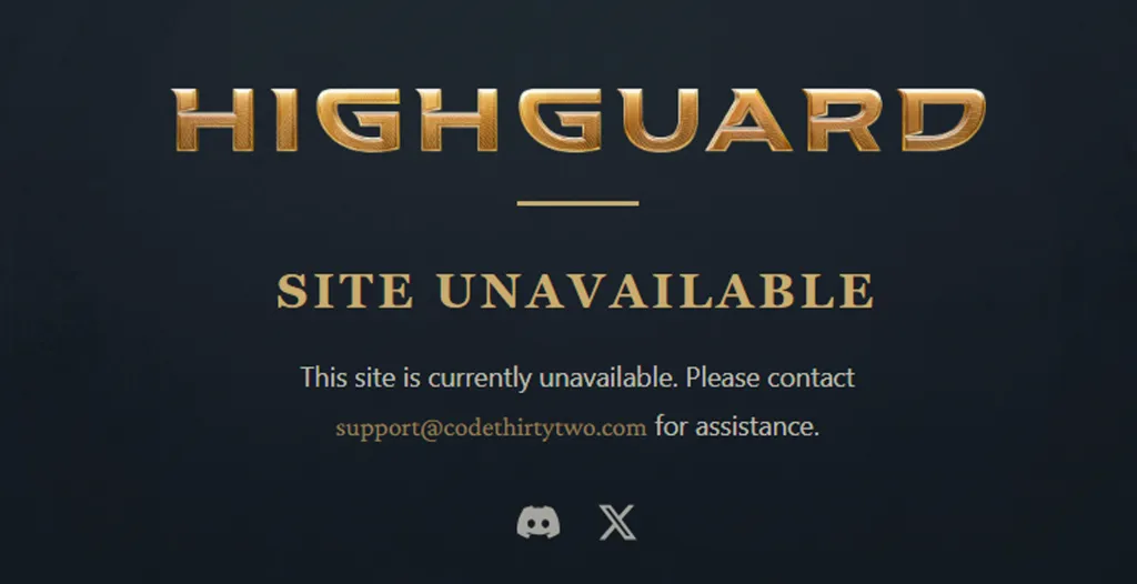 Highguard Website Offline
