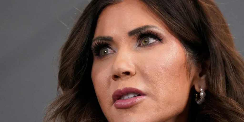 Kristi Noem’s embarrassing ‘mystery bag’ to blame for midair meltdown: report