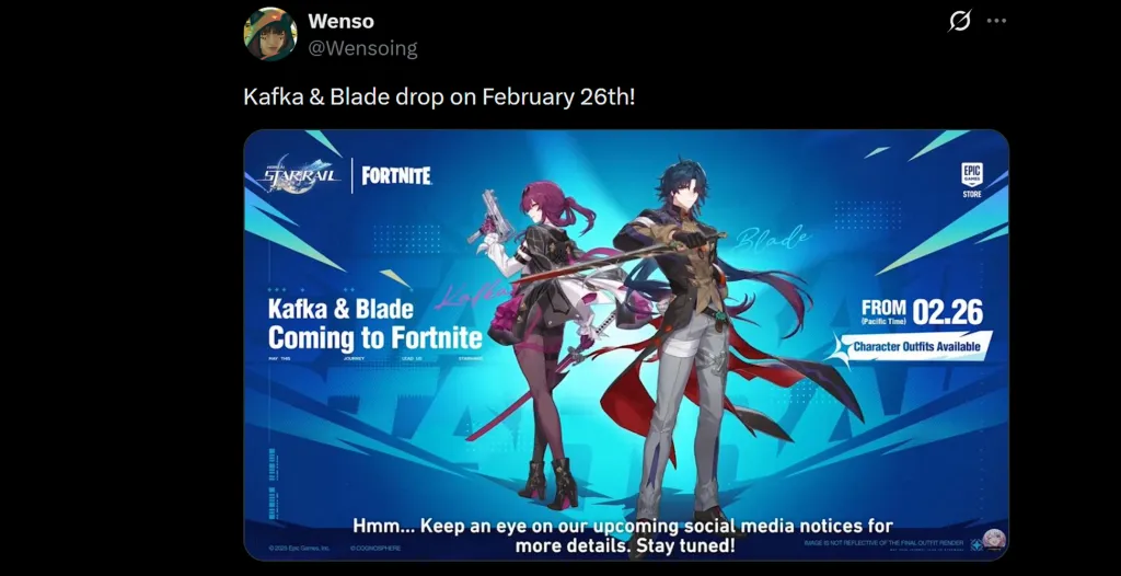 Honkai Star Rail Fortnite Release Date Leaked