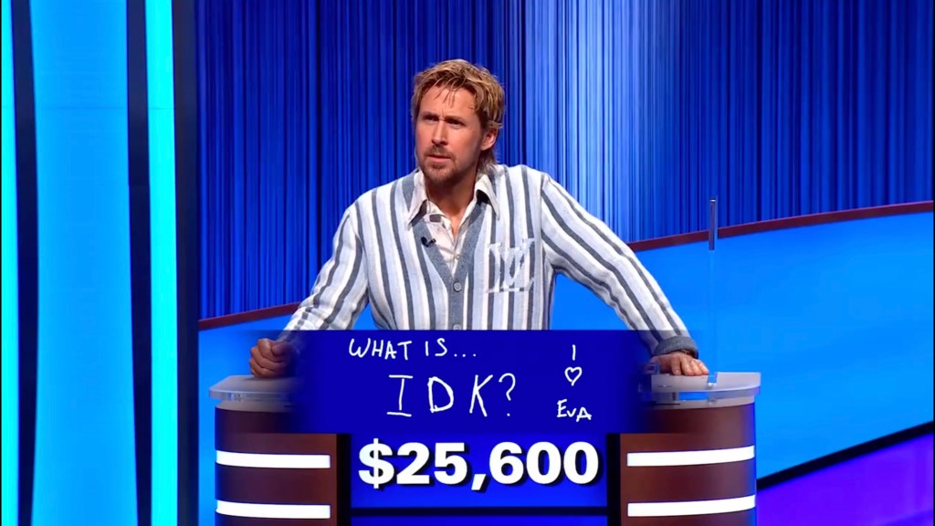 Ryan Gosling on Jeopardy! with 