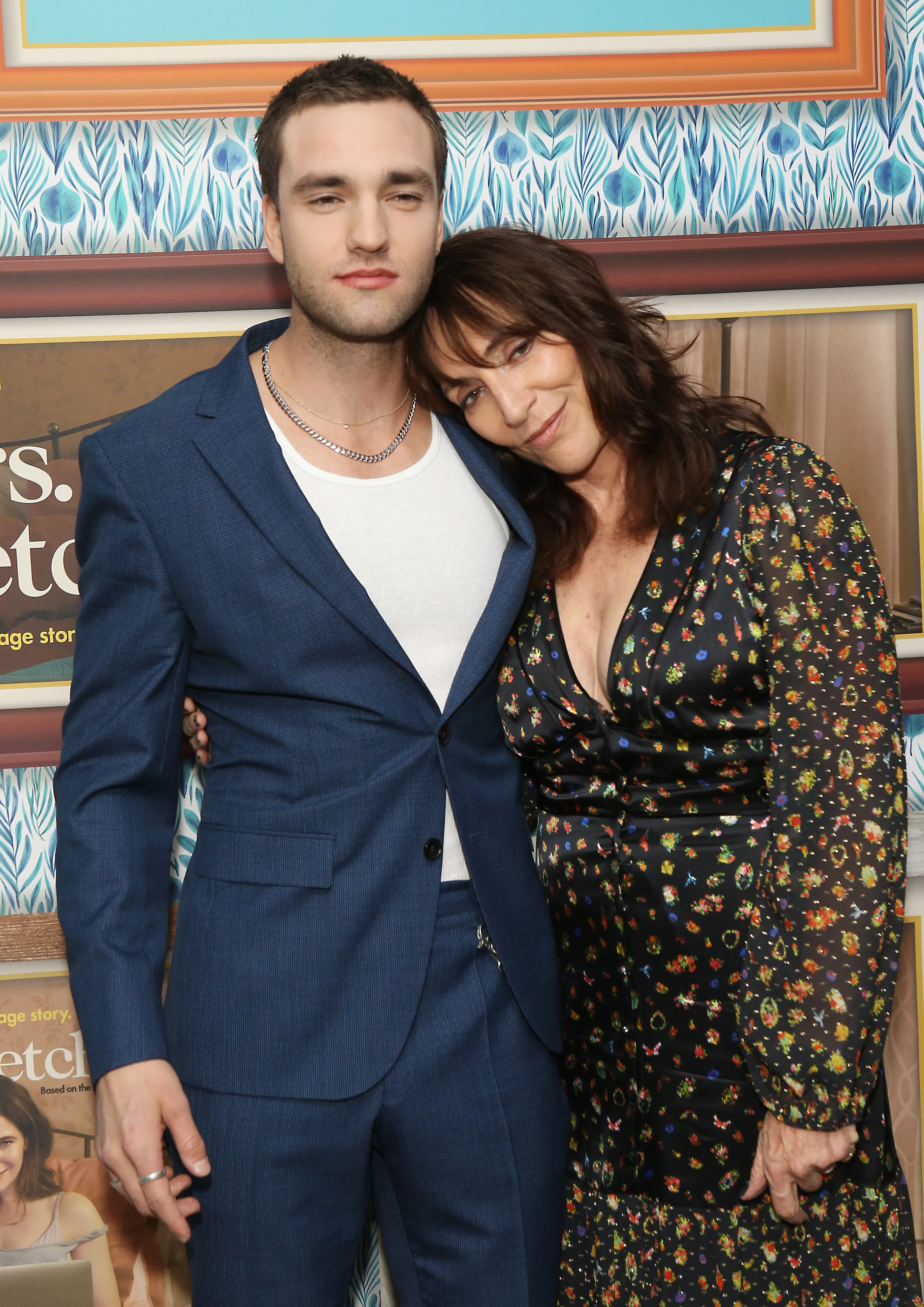 Jackson White and his mother Katey Sagal at a premiere for 