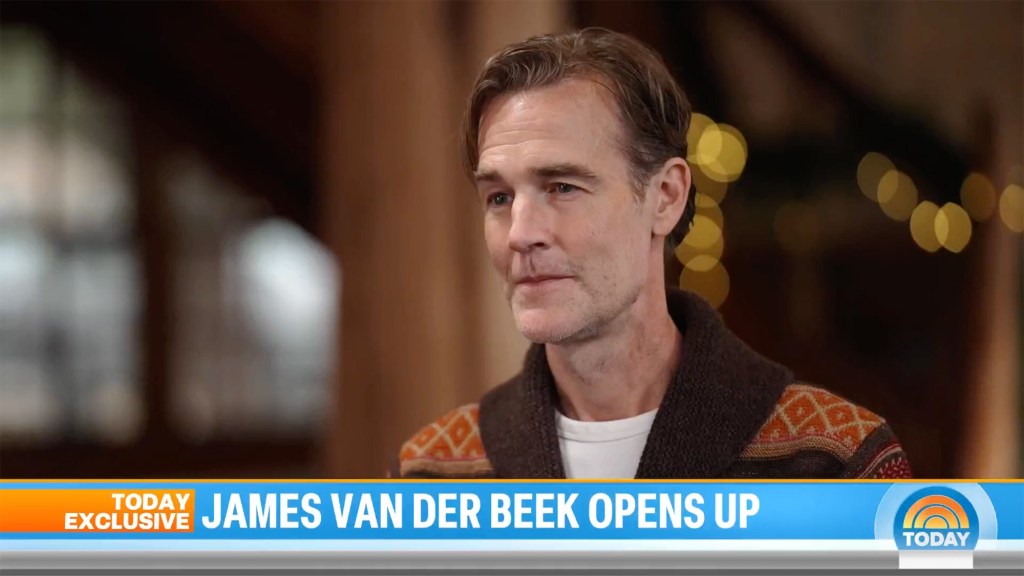 James Van Der Beek appearing on TODAY.