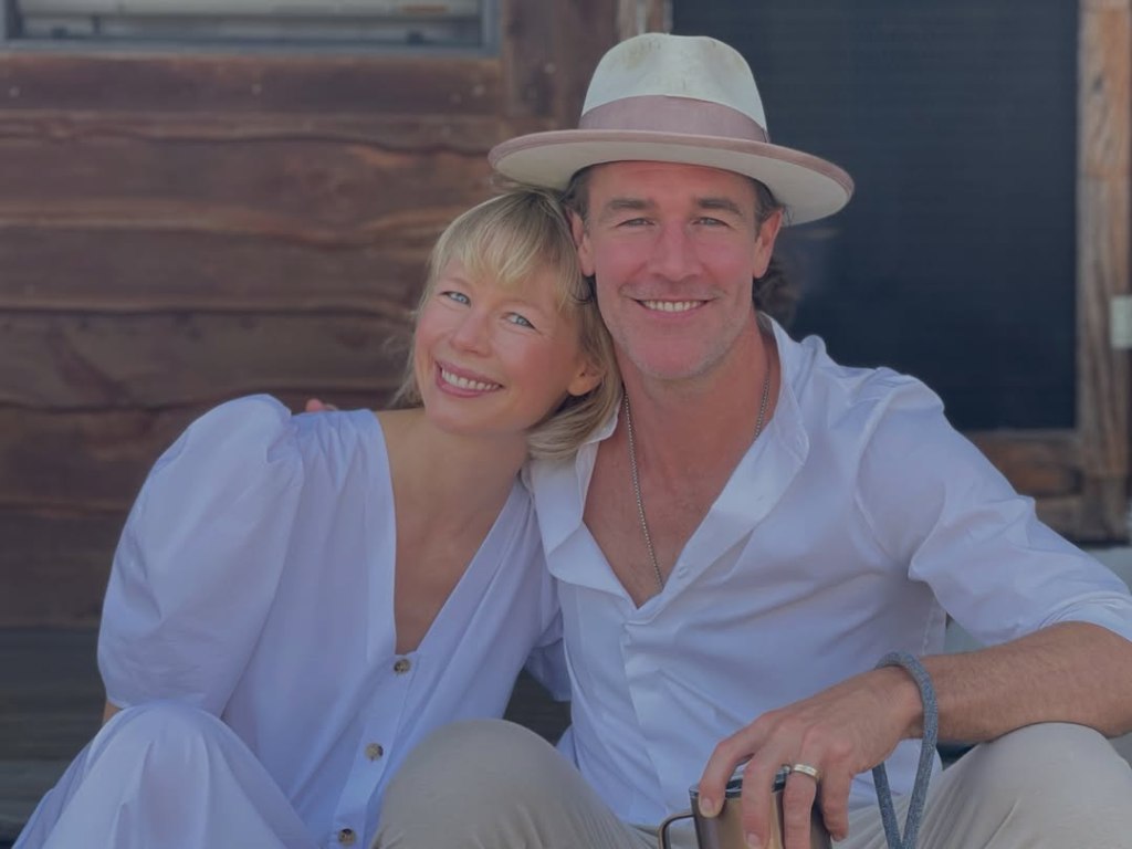 James Van der Beek with Erin Fetherstone.