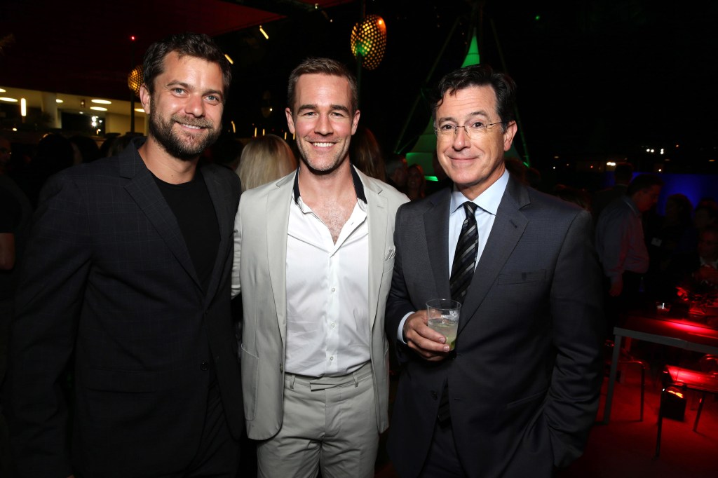 Joshua Jackson, James Van Der Beek, and Stephen Colbert at Showtime's Annual Summer Soiree.