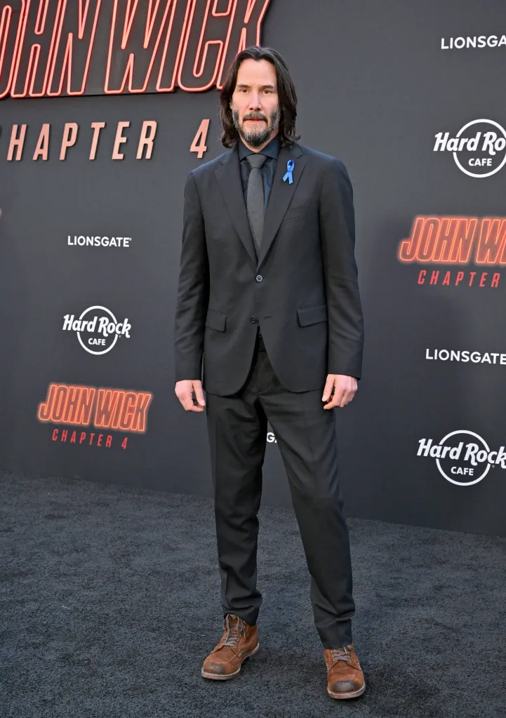 Keanu Reeves attending the Los Angeles Premiere of 