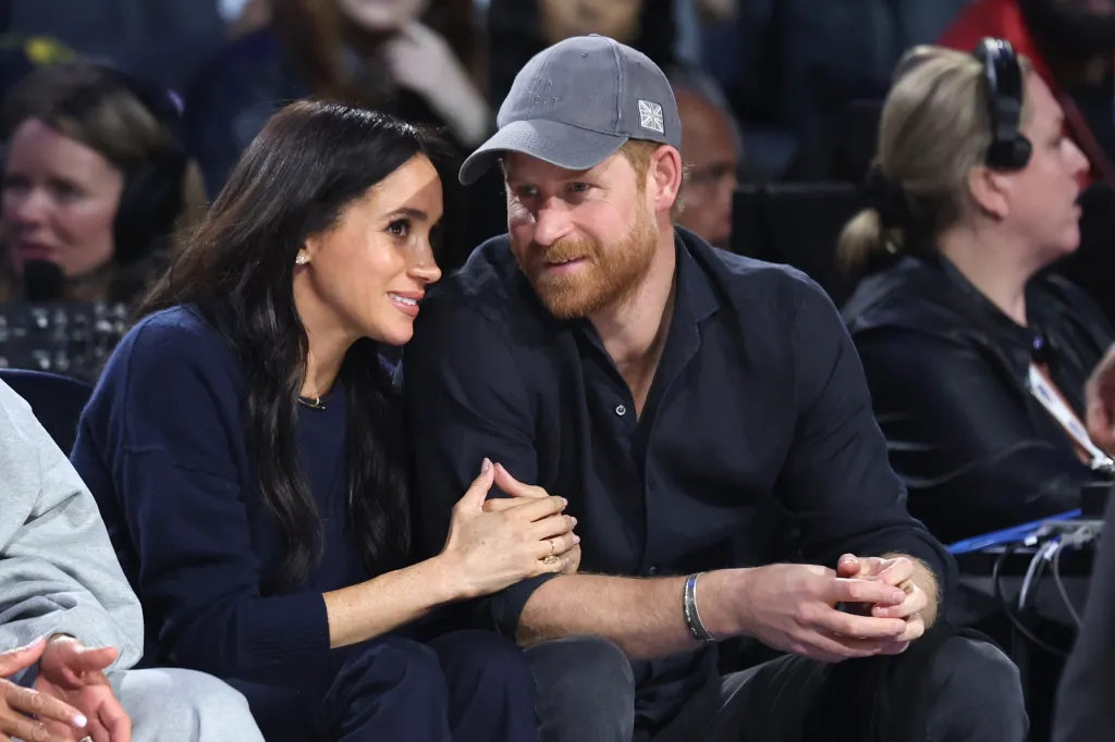 Meghan, Duchess of Sussex and Prince Harry, Duke of Sussex attend the 75th NBA All-Star Game.