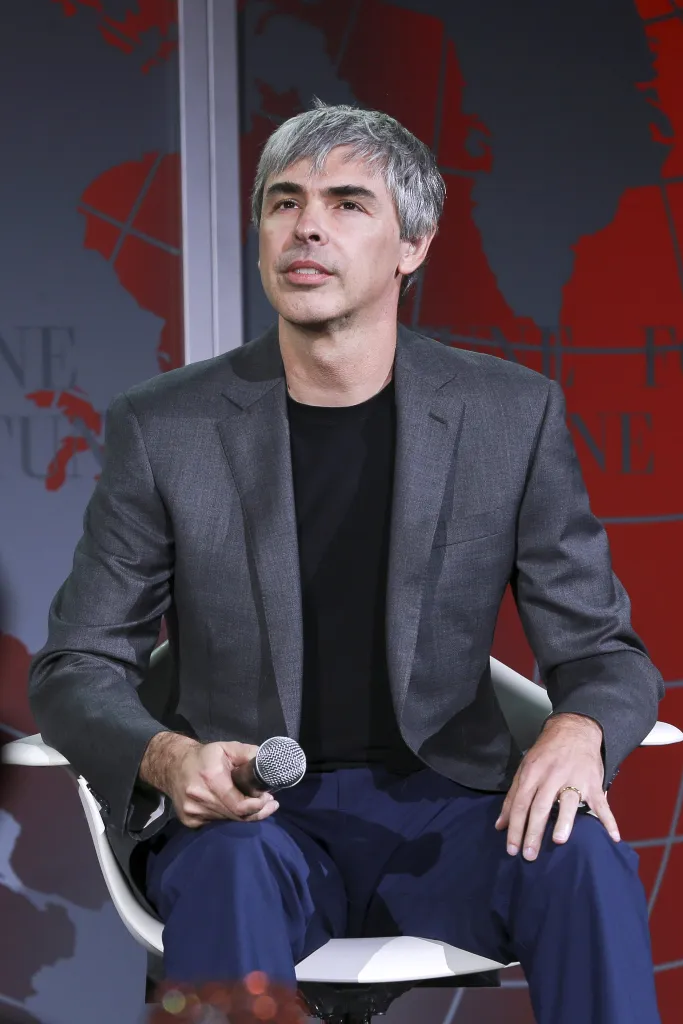 Larry Page, CEO and co-founder of Alphabet, speaking at the 2015 Fortune Global Forum.