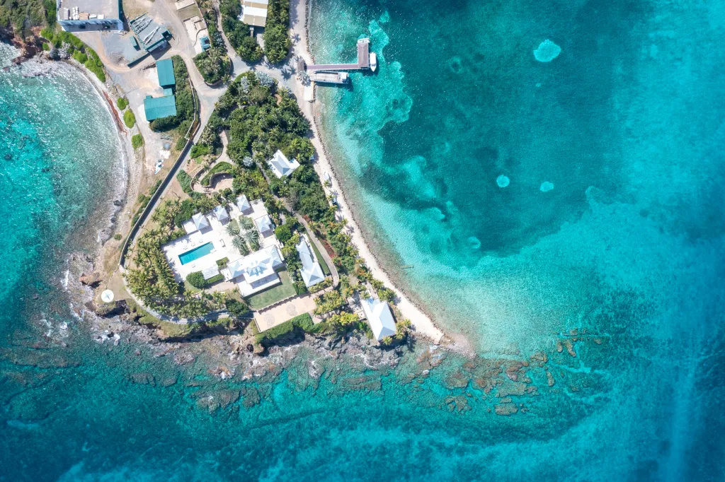 Jeffrey Epstein's private island in the US Virgin Islands, Little Saint James.