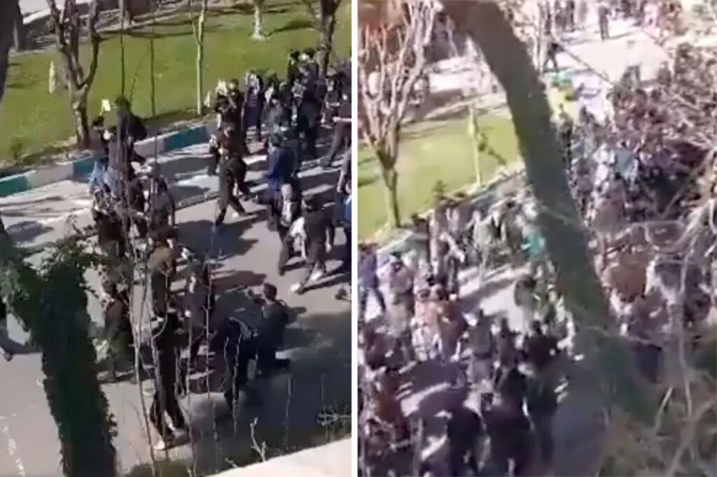 Iranian regime squares off against student protesters in the streets of Tehran