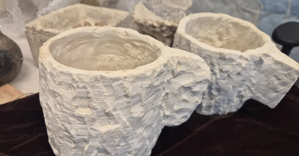 Two 2,000-year-old stone cups, part of a workshop discovery near Jerusalem.