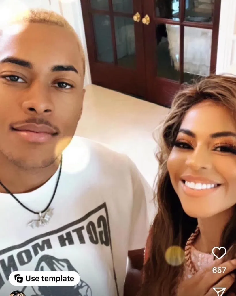 Mary Cosby and her son Robert Jr. smiling at the camera.