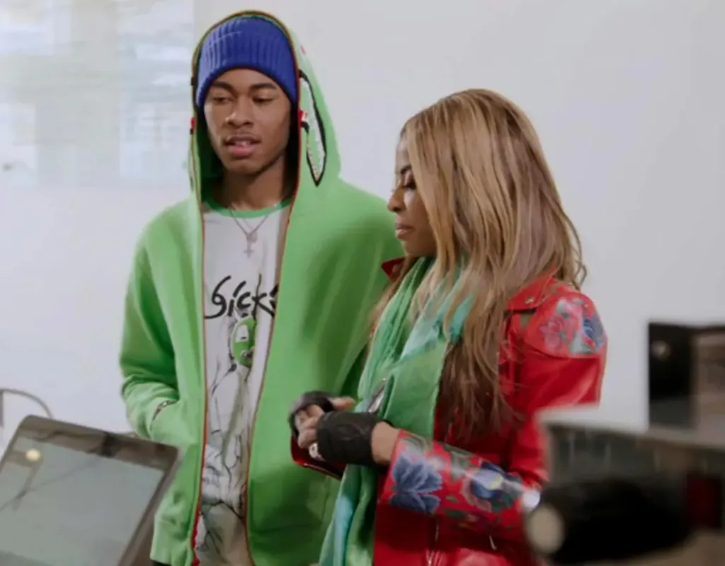 Mary Cosby's son Robert Jr. with his mother.